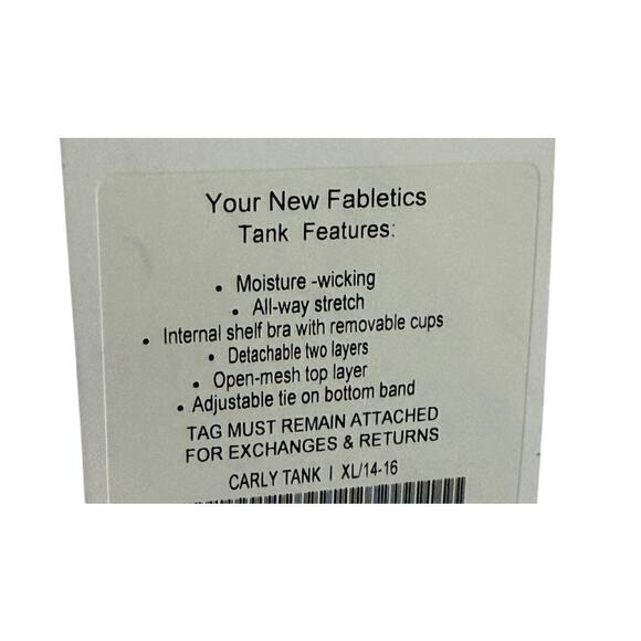 NWT Fabletics Neon Carly Workout Tank and Fishnet Cover XL Neon Yellow #3405 - Picture 7 of 14